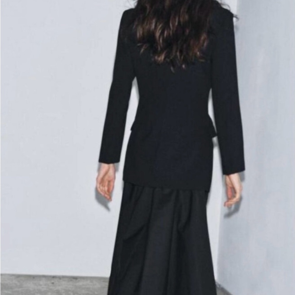 Zara Black Midi Dress - Picture 3 of 7